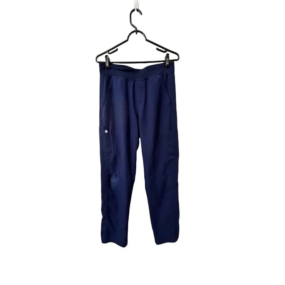 Figs Technical Collection Navy Blue Mens Cargo Scrub Pants Size Small
